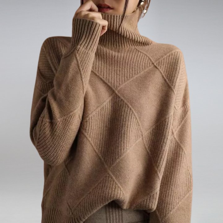 Adelle - Behagelig Rullekrave Sweater