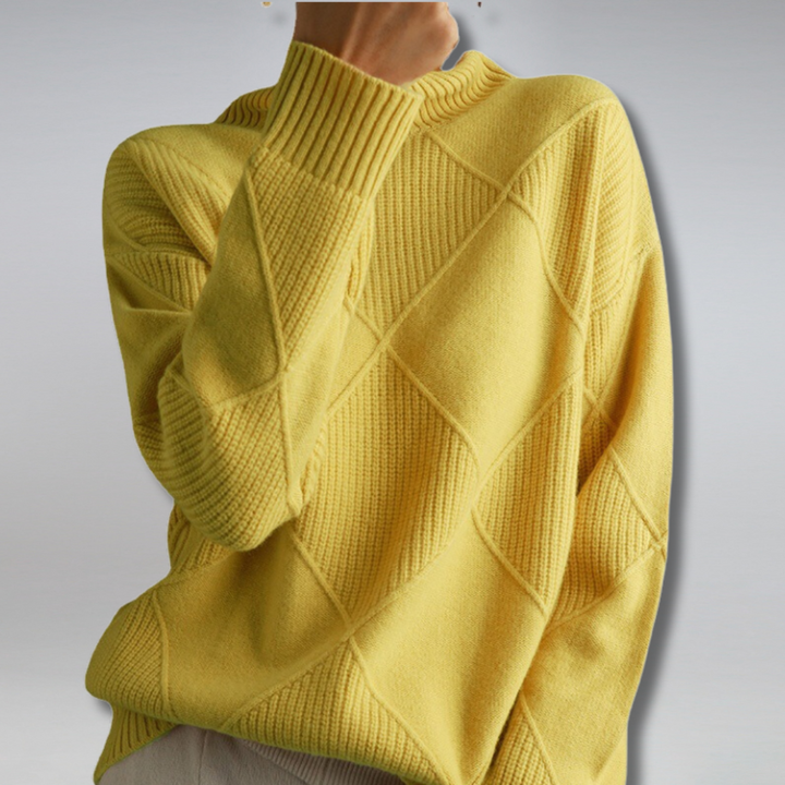 Ilse™ - Cashmere rullekrave sweater