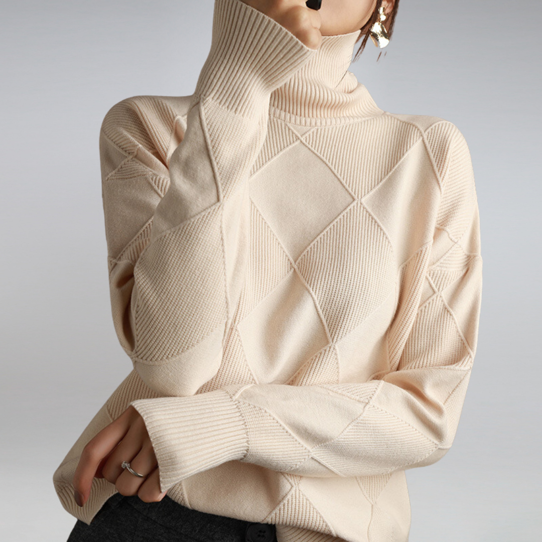 Ilse™ - Cashmere rullekrave sweater