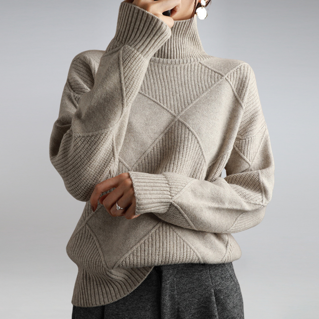 Ilse™ - Cashmere rullekrave sweater